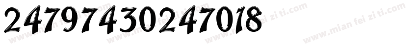 Worthe Numerals字体转换